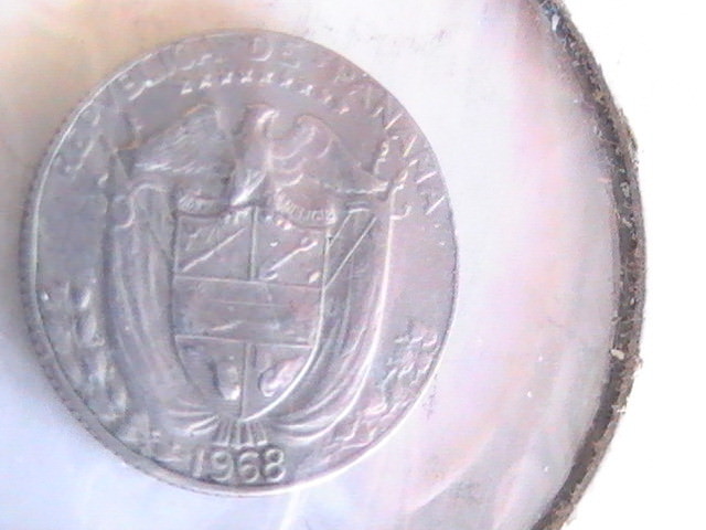 PANAMA 1968  NICE OLD VINTAGE 1/10 BALBOA COIN