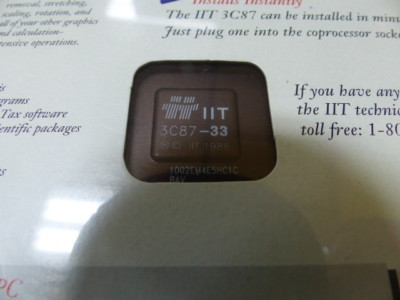 IIT  IIT3C87-33 Qty of 1 per Lot advanced math coprocessor.  NEW IN BOX/ FACTORY