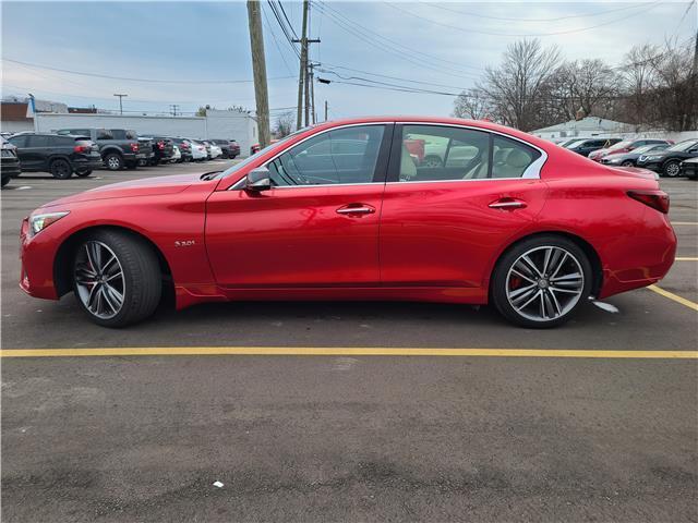 Owner 2019 INFINITI Q50, Dynamic Sunstone Red with 4000 Miles available now!