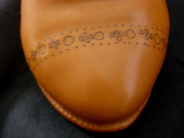 Vintage Royal Bayreuth Mans Large Orange Work Boot