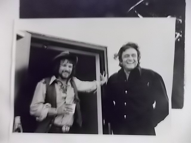 Rare Jim Marshall Photograph Waylon Jennings & Johnny Cash
