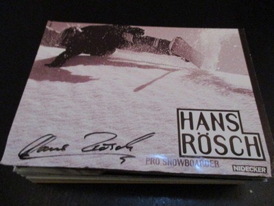 76020 Hans Rösch Snowboard original signierte Autogrammkarte