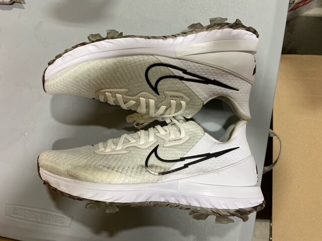 

Мужские кроссовки для гольфа Nike Air Zoom Infinity Tour White Platinum Black CT0540-133, размер 9,5, Белый, Nike Air Zoom Infinity Tour