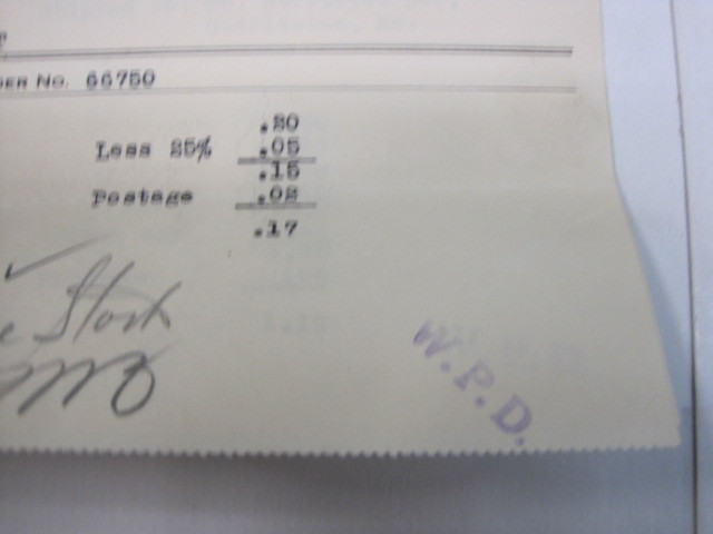 Vintage 1933 billhead Eureka Vacuum Cleaner Company Detroit Michigan