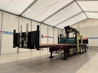 SDC TRI AXLE FLATBED BRICK GRAB TRAILER 