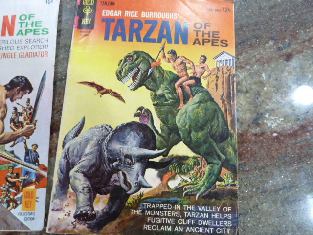VINTAGE TARZAN  COMIC BOOK LOT. 4- MISC. DC COMICS AND GOLD KEY, 1964,70,72