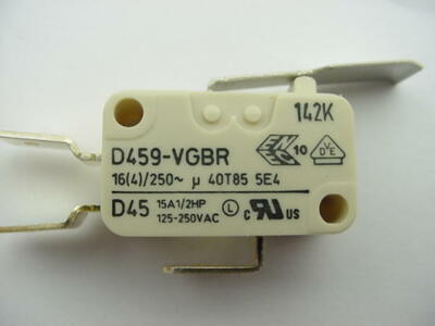 Cherry Electric Micro Switch 40T85  D459-VGBR  Ships of the Same Day of Purchase
