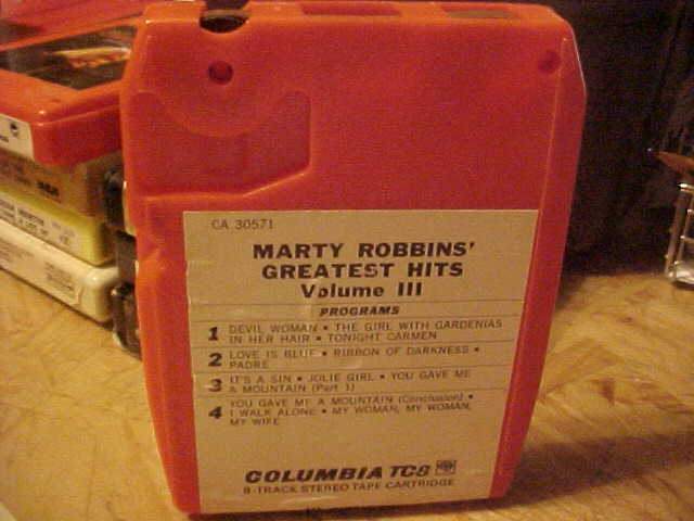 8 TRACK TAPE MARTY ROBBINS 