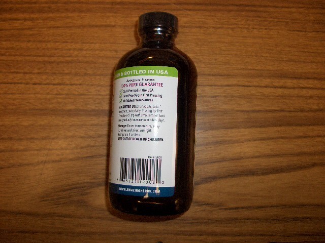 Amazing Herbs 100% Pure Cold-Pressed Black Seed Oil  8 fl oz ea Exp. 9/2026