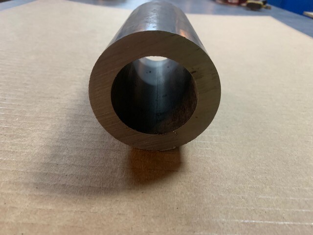 3" OD x 1/2" Wall DOM Seamless Round Tube x 4" Long, Mild Steel Tubing