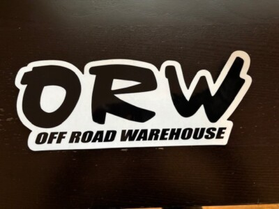 ORW OFF ROAD WAREHOUSE LARGE 10X4 BLACK DECAL STICKER ADVENTURE RACING