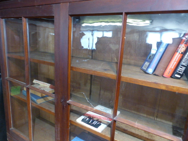 19thc antique cherry secretary bookcase desk made in orwell vt circa 1850