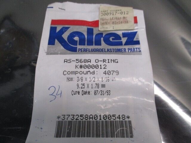 Kalrez AS-568A O-RING K# 000012, COMPOUND 4079, 114021