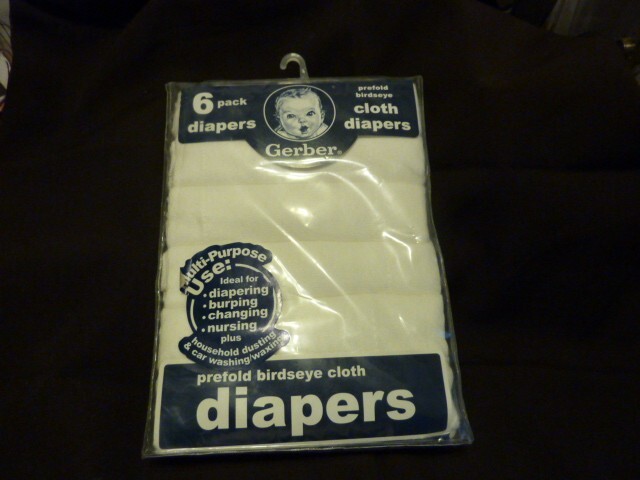 S 6 Pack New Prefold Birdseye 14 X 20 Inch 100% Cotton