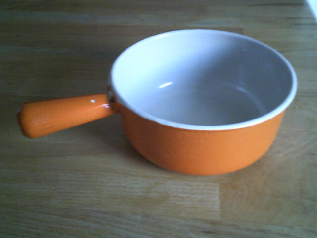 Caquelon En Fonte EmaillÃ©E Orange Cousances N 18