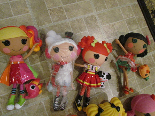 Large Lot Full Size Lalaloopsy Dolls 3 New 12 used