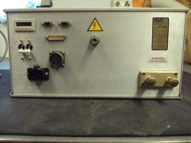 COHERENT ? DEOS GEM D1000 1100W RF POWER SUPPLY FOR Q SWITCHED CO2 LASER