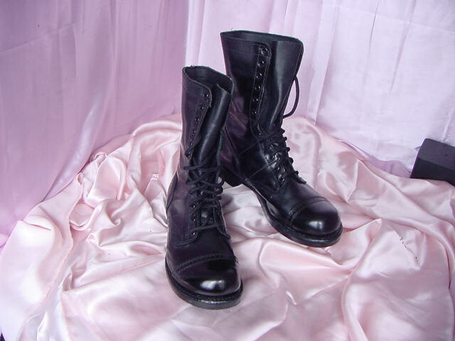 Black Leather Men 9 E Nice!!