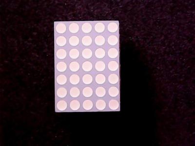 TA07-11EWA - Kingbright Red LED 5 x 7 Dot Matrix Display - (Columns Anode)