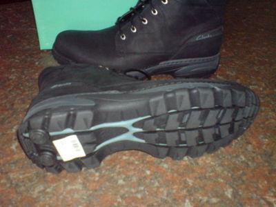 CLARKS CLARKS HERREN RENDER HI SCHWARZ LEA ACTIVE AIR FLOW UK 6,7, 8,11