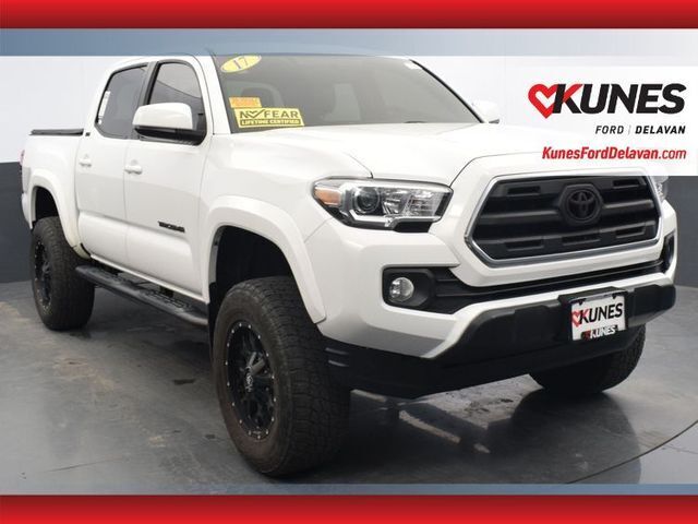 2017 Toyota Tacoma SR5 Super White 4D Double Cab - Shipping Available!