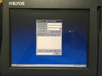 Micros Workstation 4 System Unit  POS w/ Windows CE .NET 4.2 400614-001