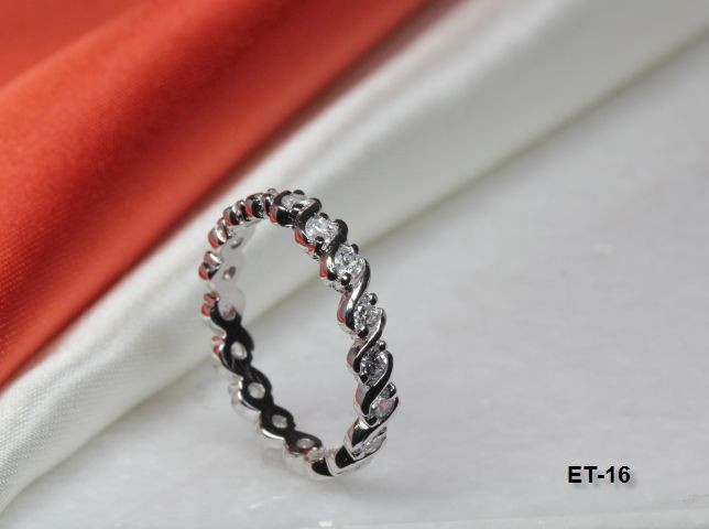HYPOALLERGENIC STERLING SILVER 925 THIN BRAIDED BRAND NEW ETERNITY RING