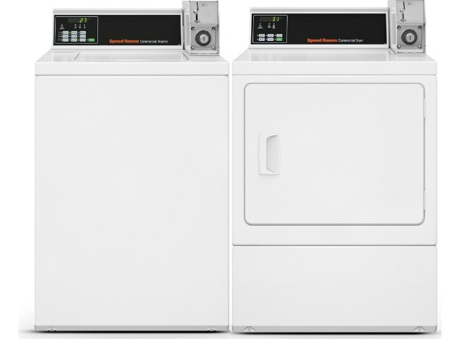 Speed Queen Commercial Coin-Op Laundry Set - Washer & 220V Electric Dryer