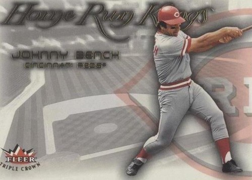 2002 Fleer Triple Crown - Johnny Bench #11HK