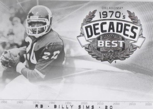 2011 Upper Deck College Football Legends Billy Sims #DB-SI