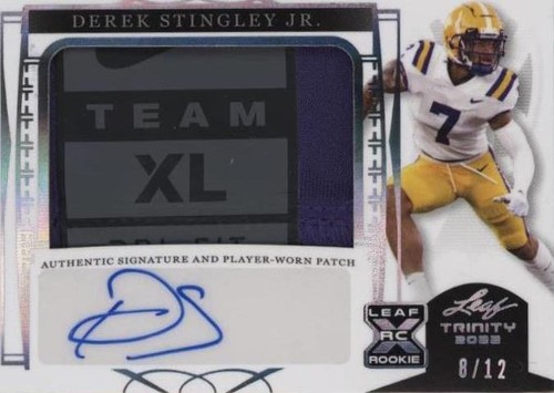 2022 Leaf Trinity Derek Stingley Jr. #PA-DS1