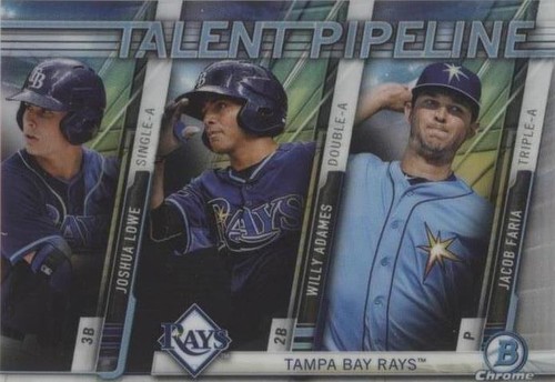 2017 Bowman - Jacob Faria Josh Lowe Willy Adames #TP-TBR