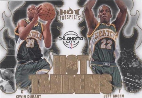 2008-09 Fleer Hot Prospects - Jeff Green/Kevin Durant #HT-18