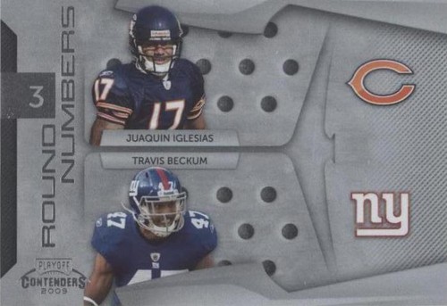 2009 Playoff Contenders Juaquin Iglesias Travis Beckum #21