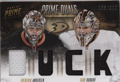 2013-14 Panini Prime - Frederik Andersen Igor Bobkov #D-AB