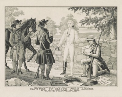 Print: Capture Of Major John Andre By John Paulding, David Williams And