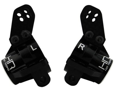 HRAAON22M01  Aluminum Rear Axle Carriers w/ Bearings, Black, for Arrma Kraton...