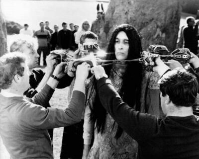 The Wicker Man 1973 Christopher Lee in ring of swords 24x30 inch poster