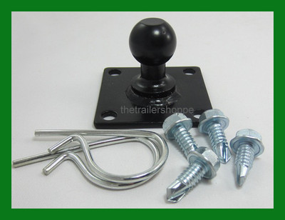 Sway Control Bar Hitch Trailer Tongue Mounted Plate attachment Ball 1.25''