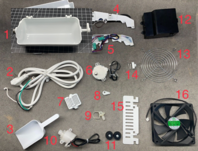 INSIGNIA NS-IMP26SLO /RD2 /WH2 26lb Countertop Ice Maker Replacement Parts  OEM