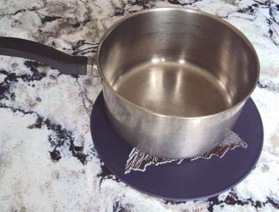 Purple Silicone Eagle Kitchen Hot Pad, Table Placemat, Table Trivet, Table Mat