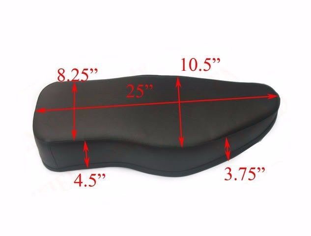 New Dual Black Leatherite Seat for BSA Models  