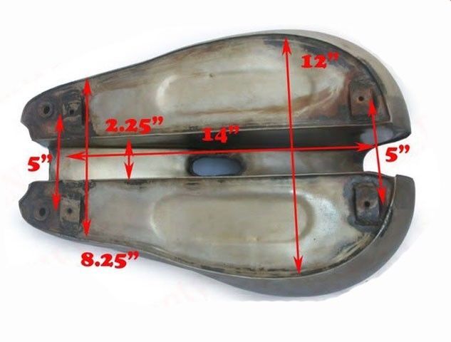 Fits Vintage T90 Triumph 5T Speed Twin Petrol Fuel Tank Bare Metal 