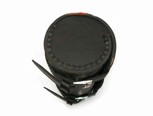 Fits Royal Enfield Black Studded Leatherite Tool Bag Roll 