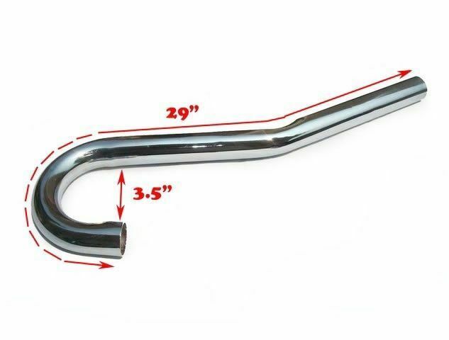 Fits Royal Enfield 500cc Trials Scrambler High Pipe Exhaust System 