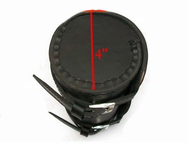 Fits Royal Enfield Black Studded Leatherite Tool Bag Roll 