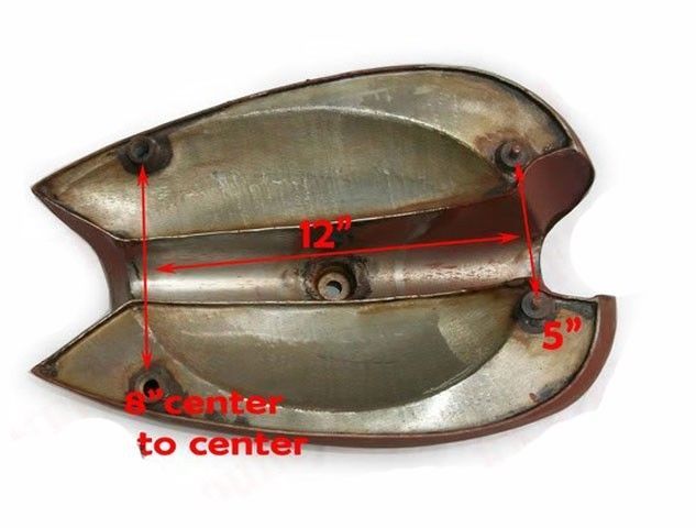 BSA Gold Star A7 A10 Super Rocket Petrol Fuel Tank Chrome & Silver Painted 