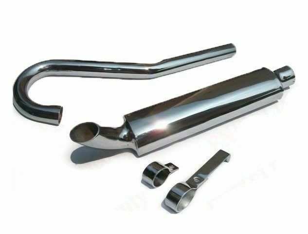 Fits Royal Enfield 500cc Trials Scrambler High Pipe Exhaust System 