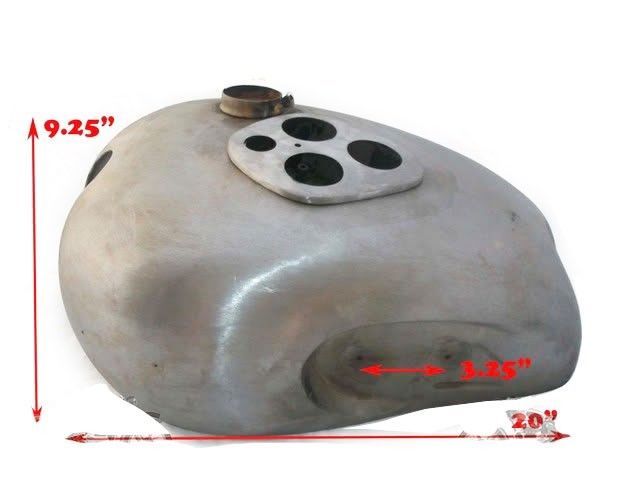 Fits Vintage T90 Triumph 5T Speed Twin Petrol Fuel Tank Bare Metal 