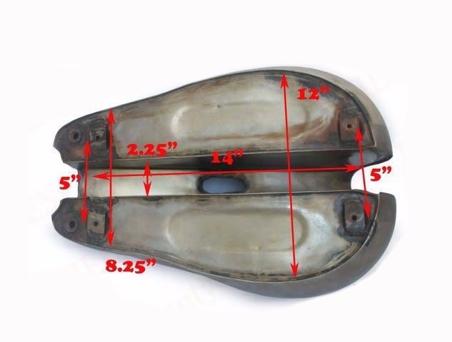Fits T90 Triumph 5T Speed Twin Petrol Gas Fuel Tank Aluminium Alloy  
